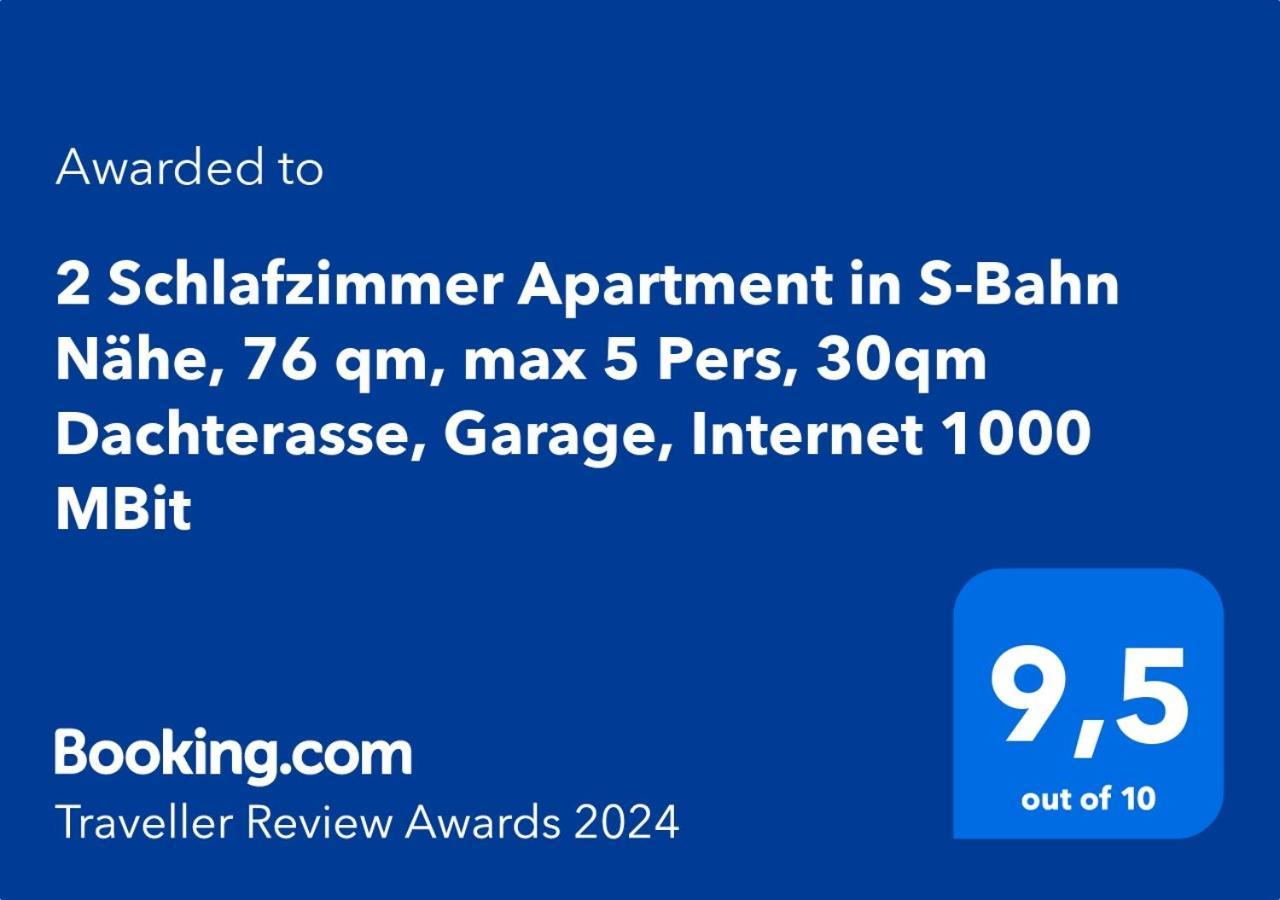 3 Zimmer Apartment In S-Bahn Naehe, 76 Qm, Max 5 Pers, 30Qm Dachterasse, Garage, Internet 1000 Mbit Gärtringen Buitenkant foto